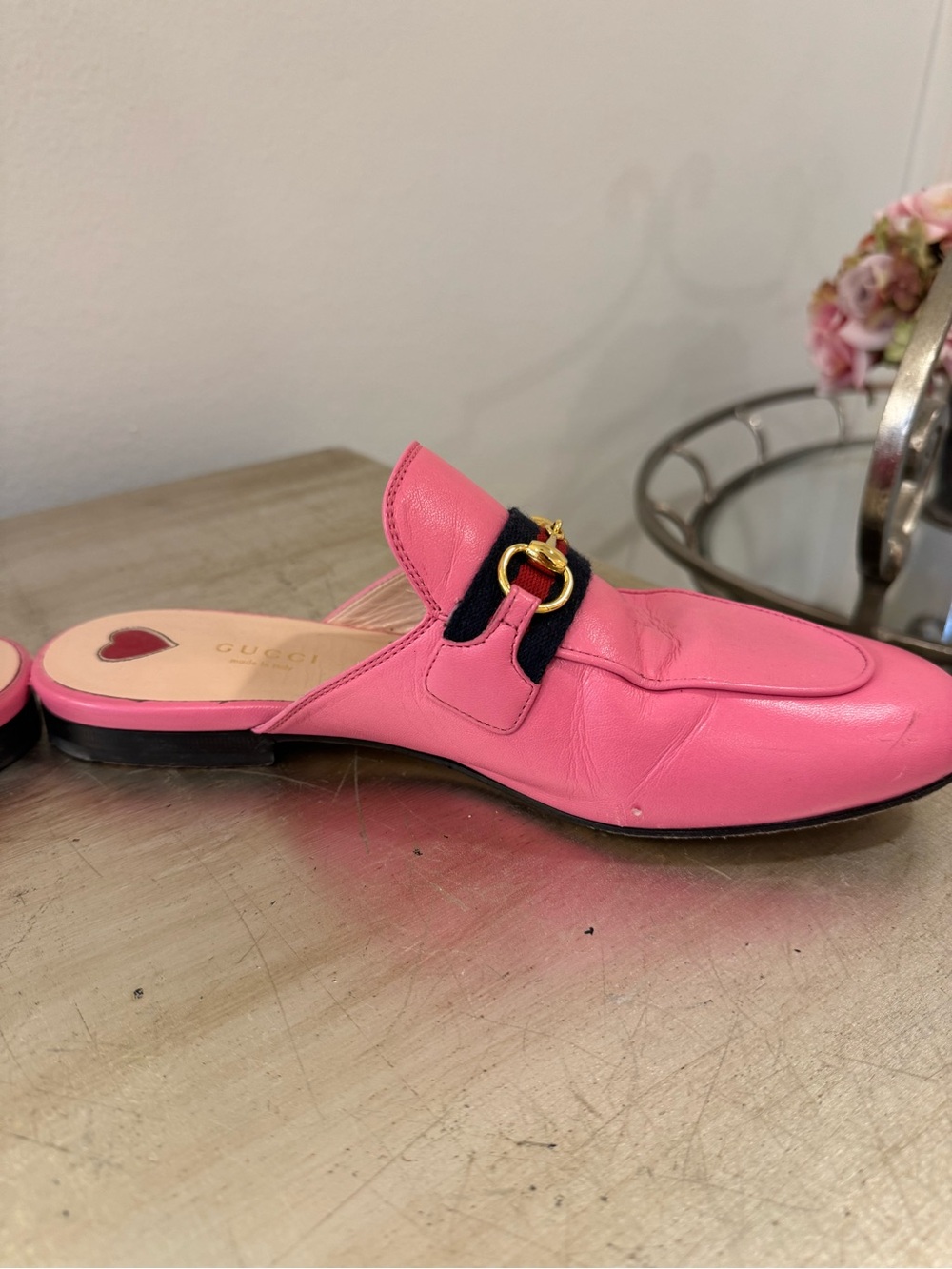 Gucci Princetown Slippers in Pink - Picture 12 of 12